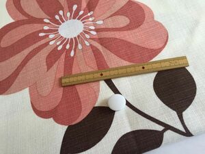 UO-87 cloth hour * cotton [number5collection]135.× 55. large floral print unbleached cloth series [ weave pattern entering ]