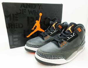 KM-4364《スニーカー》NIKE AIR JORDAN3 RETRO FEAR/ナイキ エアジョーダン3 レトロ フィアー★CT8532-080★US10/28cm★保管 未使用★