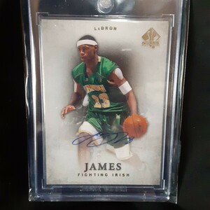 lebron james レブロン・ジェームズ　サインカード　直筆サイン　auto オートグラフ　upper deck NBA kobe curry doncic jordan