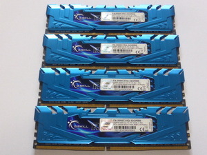  память настольный персональный компьютер для G,SKILL RIPJAWS 4 DDR4-3000 PC4-24000 8GBx4 листов всего 32GB пуск подтверждено. F4-3000C15Q-32GRBB