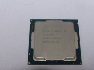 INTEL CPU Core i5 9400F 6コア6スレッド 2.90GHZ SRF6M 内蔵グラフィック無し CPUのみ 起動確認済みです