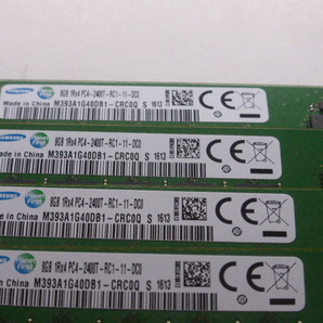 メモリ サーバーパソコン用 Samsung DDR4-2400 (PC4-19200) ECC Registered 8GBx4枚 合計32GB 起動確認済です M393A1G40DB1-CRC0Qの画像2