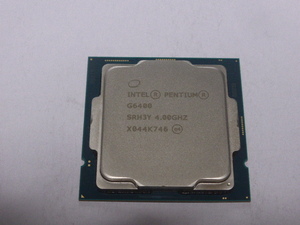 INTEL CPU PENTIUM G6400 2コア4スレッド 4.00GHZ SRH3Y LGA1200 Comet Lake CPUのみ 起動確認済みです