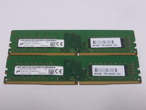 メモリ デスクトップパソコン用 Micron DDR4-2666 PC4-21300 16GBx2枚 合計32GB 起動確認済みです①_画像1