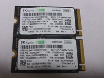 SK hynix SSD M.2 NVMe Type2242 Gen 3x4 128GB 2枚セット 正常100%判定 BC711 中古品です HFM128GD3HX015N①_画像1