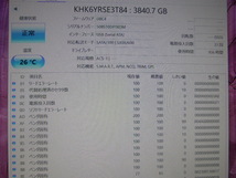 KIOXIA SSD KHK6YRSE3T84 SATA 2.5inch 3.84TB(3840GB) 電源投入回数33回 使用時間936時間 正常判定 本体のみ ラベル欠品 中古品です⑤_画像4