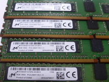 メモリ サーバーパソコン用 Micron DDR4-2400 (PC4-19200) ECC Registered 8GBx4枚 合計32GB 起動確認済です MTA18ASF1G72PZ-2G3B1II_画像2