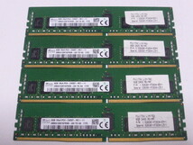 メモリ サーバーパソコン用 SK hynix DDR4-2400 (PC4-19200) ECC Registered 8GBx4枚 合計32GB 起動確認済です HMA41GR7AFR4N-UH①_画像1