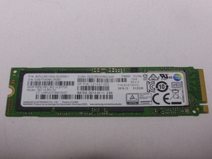 Samsung SSD M.2 NVMe Type2280 Gen 3.0x4 512GB power supply input number of times 48 times period of use 1664 hour normal 100% MZVLB512HAJQ-000H1 secondhand goods. 