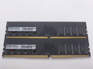 メモリ デスクトップパソコン用 Panram DDR4-2400 PC4-19200 8GBx2枚 合計16GB 起動確認済みです D4U2400PS-8G