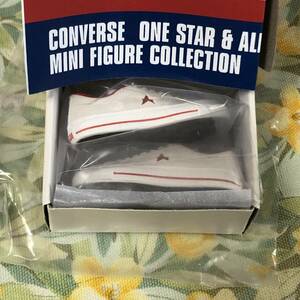 送料無 ONE STAR ホワイト/レッド CONVERSE MINI FIGURE COLLECTION ガチャ/ONE STAR/ALL STAR US HI/コンバース/靴/