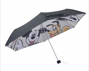ディズニー　ミッキー＆フレンズ 折りたたみ傘　日傘　ポーチ入　新品