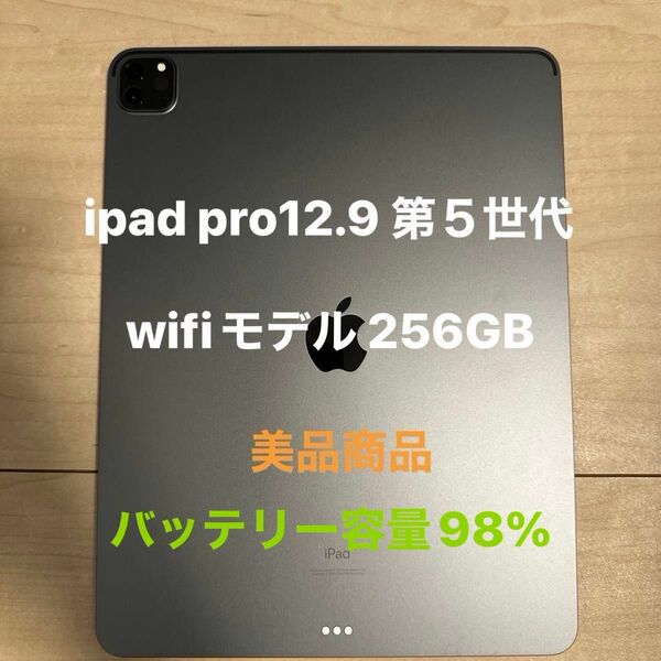 極美品　ipad pro12.9インチ　wifiモデル 256GB