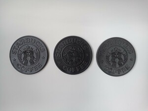 STARBUCKS スターバックス　スタバ　コースター ラバー3枚セット 1990年代 MADE IN CANADA 北米スタバグッズ アメリカ雑貨