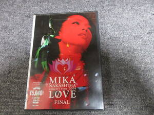 DVD 中島美嘉 音楽DVD MIKA NAKASHIMA LOVE FINAL STARS 2004 ライヴ 雪の華 火の鳥 LAST Missing WALTZ 83分収録