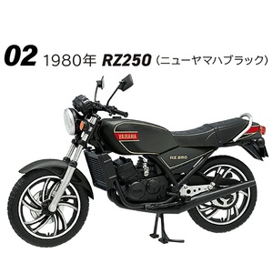 2 1980 year RZ250 new Yamaha black Vintage bike kit 11 YAMAHA RZ250/350nana handle killer 1/24 scale ef toys F-toys