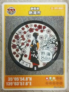 Shizuoka prefecture . sea city 010 manhole card 