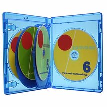 ≪50個セット≫オーバルマルチメディア 薄型 14.5mm厚 6枚収納 ブルーレイディスクケース CD収納_画像1