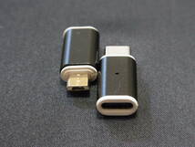 Type-C micro USB マグネットコネクター 変換プラグ [Xperia Galaxy HUAWEI ZenFone Xiaomi LG AQUOS FiiO SHANLING iBasso HiBy 急速充電]_画像2