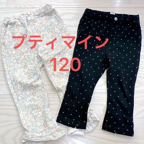 プティマイン 120 7分丈パンツ セット ストレッチあり