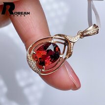 レア EU製 定価87万円★ROBEAN・ウォーターメロントルマリン・ダイヤモンド・ ペンダント★天然石 パワーストーン K18（18金）00025337_画像1