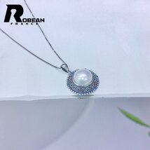 綺麗 EU製 定価5万円★ROBEAN・淡水真珠・ペンダント★天然パール パワーストーン s925 アコヤ真珠 本真珠 オシャレ 9-10mm P9010139_画像2