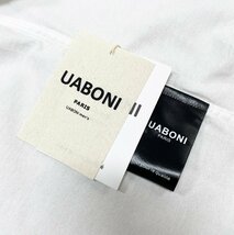 高級EU製＆定価4万◆UABONI*Paris*長袖シャツ*ユアボニ*パリ発◆上品 薄手 洗練 ボタンダウン 無地 カジュアル シンプル オシャレ 春夏 XL_画像10