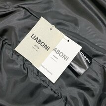 定番EU製＆定価7万◆UABONI*Paris*テーラードジャケット*ユアボニ*パリ発◆高品質カシミヤ 暖かい 英字 刺 ビジネス 紳士 M/46サイズ_画像8