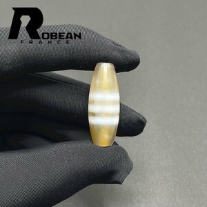 綺麗 EU製 定価5万円★ROBEAN・チベット天珠★パワーストーン アクセサリー 天然石 金運 お守り プレゼント 約30*11.1mm 1001G957