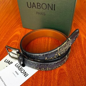  valuable goods EU made regular price 9 ten thousand *UABONI*yuaboni* illusion. pa tea n* belt * hand . Golden adjustment possibility car fs gold original leather suit business gentleman 