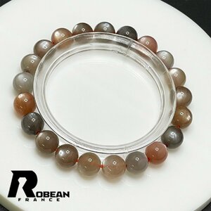 レア EU製 定価6万円★ROBEAN・金色のグレーサンストーン★パワーストーン ブレスレット 天然石 高級 お守り ギフト 9.2-9.7mm 1001G305