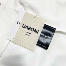 上級EU製＆定価4万◆UABONI*Paris*トレーナー*ユアボニ*パリ発◆エジプト綿 ソフト 通気 快適 スウェット ロゴ おしゃれ 男女兼用 L/48_画像9