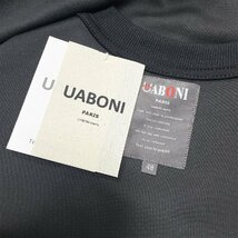 人気EU製＆定価4万◆UABONI*Paris*トレーナー*ユアボニ*パリ発◆エジプト綿 ソフト 通気 快適 スウェット ロゴ おしゃれ 男女兼用 2XL/52_画像10