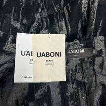 個性EU製＆定価6万◆UABONI*Paris*デニムジャケット*ユアボニ*パリ発◆快適 通気 ダメージ加工 ヴィンテージ アウター ストリート XL_画像8