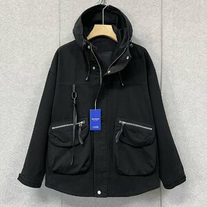  standard * jacket regular price 6 ten thousand *Emmauela* Italy * milano departure * high grade heat insulation .. endurance plain with a hood . casual outer usually put on spring summer 2XL