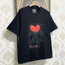 人気EU製＆定価2万◆UABONI*Paris*半袖Tシャツ*ユアボニ*パリ発◆高品質綿100% 快適 吸汗 個性 カットソー スウェット カップル 男女兼用 M_画像8