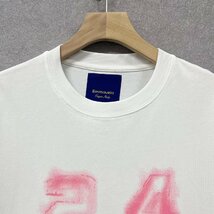 人気・半袖Tシャツ 定価2万◆Emmauela・イタリア・ミラノ発◆コットン100％ 高級 通気 快適 スウェット カップル ユニセックス 2XL/52_画像4