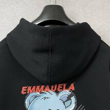 個性・パーカー 定価4万◆Emmauela・イタリア・ミラノ発◆コットン100％ 通気吸汗 クマ 可愛い スポーティ スウェット 男女兼用 XL/50_画像4