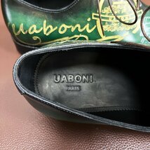 絶賛 EU製 定価28万 特注限定品◆UABONI*ビジネスシューズ*ユアボニ◆高級 ハンドメイド 手作り 手染 本革 レザー フォーマル 紳士 26.5㎝_画像10