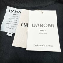 一枚限定EU製＆定価4万◆UABONI*Paris*トレーナー*ユアボニ*パリ発◆コットン100％ 春夏 シンプル プルオーバー パーカー L/48サイズ_画像9