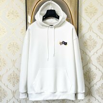 人気EU製＆定価5万◆UABONI*Paris*パーカー*ユアボニ*パリ発◆コットン100％ 上品 快適 笑顔 カットソー スウェット プルオーバー XL/50_画像2