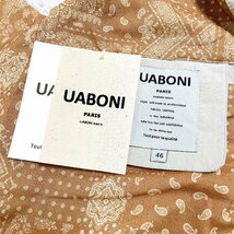 ★★上級EU製＆定価5万◆UABONI*Paris*ジャケット*ユアボニ*パリ発◆上質 洗練 細身 薄手 防風 無地 アウター カジュアル 通勤 通学 2XL/52_画像9