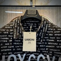 ★★逸品EU製＆定価5万◆UABONI*Paris*ジャケット*ユアボニ*パリ発◆超軽量 薄手 日焼け止め お洒落 英字柄 マウンテンパーカ XL/50サイズ_画像6