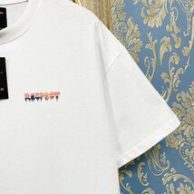 定価2万★christian milada・ミラノ発・半袖Tシャツ★コットン100% 薄手 快適 イラスト トレンド リラックス カットソー 日常 XL/50サイズ_画像6