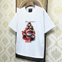 個性EU製＆定価2万◆UABONI*ユアボニ*半袖Tシャツ*フランス*パリ発◆高級 快適 ソフト クリスマス 半袖 スウェット カットソー 2XL/52_画像10