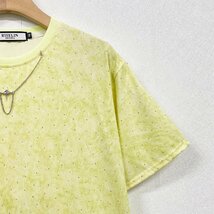 個性ヨーロッパ製※定価2万◆ブルガリア発※RISELIN 半袖Tシャツ 上質綿100％ 薄手 お洒落 ゆったり キラキラ ラインストーン 街着 夏 XL_画像6