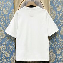 定価2万★christian milada・ミラノ発・半袖Tシャツ★コットン100％ 人気 薄手 個性 クリスマス トップス カットソー プレゼント 2XL/52_画像2