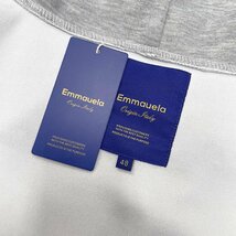 高級・上下セット 定価8万◆Emmauela・イタリア・ミラノ発◆上質 ソフト 吸汗 無地 ゆったり パーカー ボトムス スポーツ 定番 春 L/48_画像10