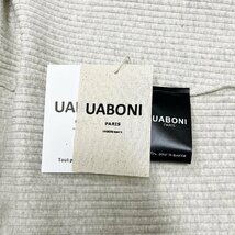 高級EU製＆定価3万◆UABONI*Paris*サマーニット*ユアボニ*パリ発◆高品質ウール ストレッチ 吸湿 快適 刺繍 半袖Tシャツ カジュアル 2XL_画像8