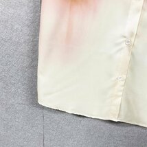 新作・半袖シャツ 定価2万◆Emmauela・イタリア・ミラノ発◆高級 薄手 速乾 個性 グラデーション トップス スタイリッシュ メンズ 日常 XL_画像5